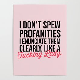 Funny Saying Poster