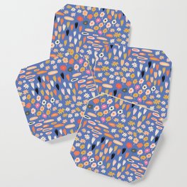 Meadow - Spring Floral Abstract Pattern Coaster