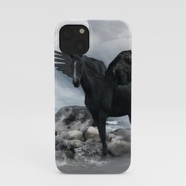 Black Pegasus iPhone Case