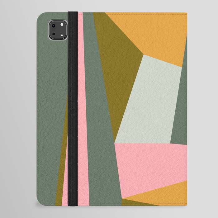 Abstraction 7 | Pink and Green iPad Folio Case