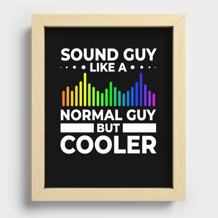 Audio Engineer Sound Guy Engineering Music Recessed Framed Print