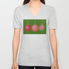 Christmas Balls V Neck T Shirt