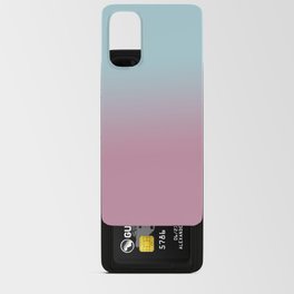 Modern Abstract Pastel Pink Teal Ombre Android Card Case