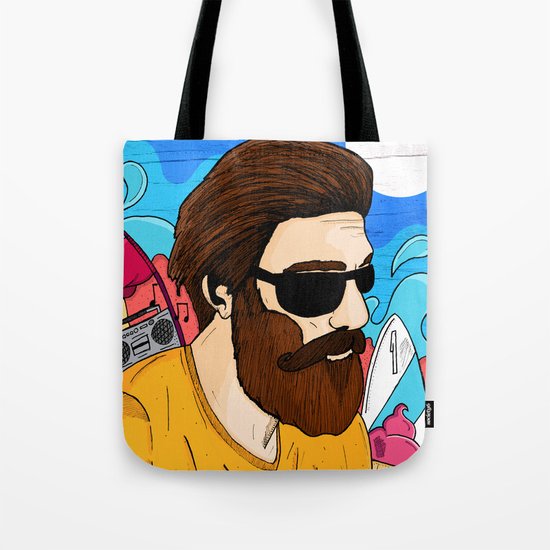 Summer Beard Tote Bag