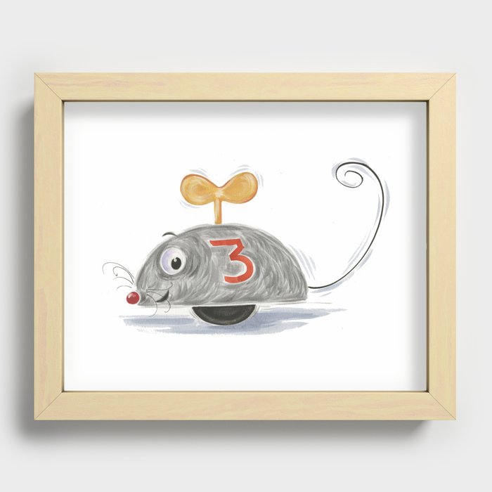 Wheel Mouse Recessed Framed Print