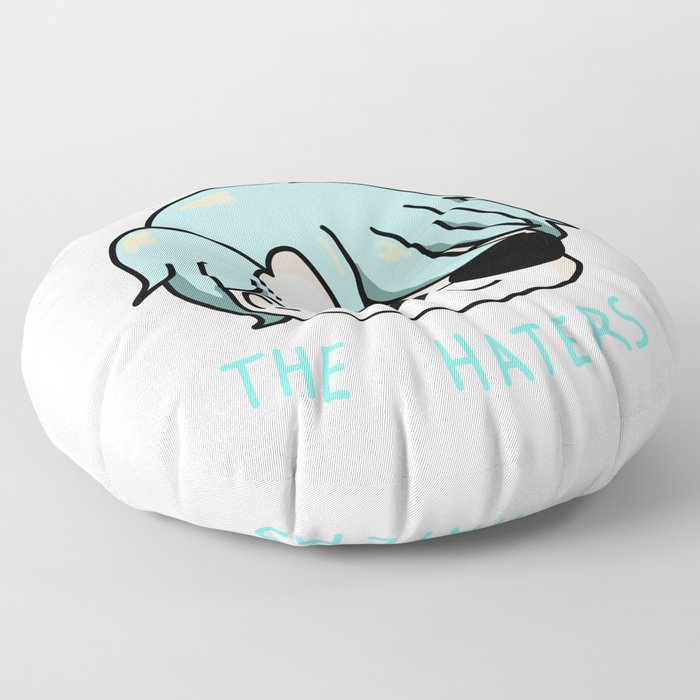 V mystic messenger can't see the haters Floor Pillow