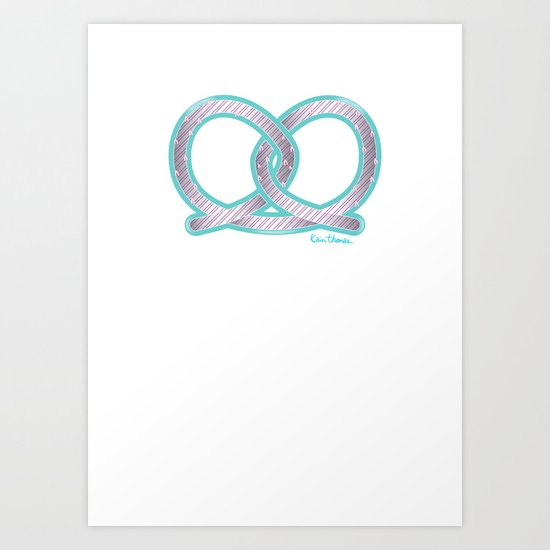 PRETZEL bone Art Print