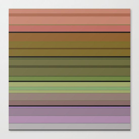 Multi-colored striped pattern . 3 Canvas Print