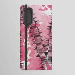 Pink Black Tie Dye Android Wallet Case
