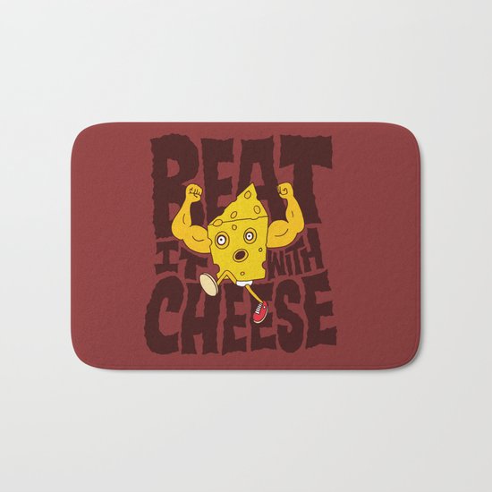 Beat it with Cheese Bath Mat