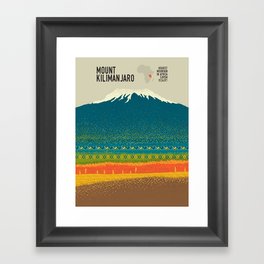 Mount Kilimanjaro Framed Art Print
