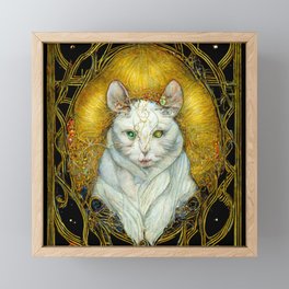 Witch's Alley Cat Framed Mini Art Print