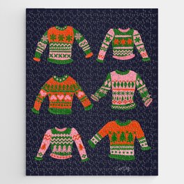 Christmas Sweaters – Green & Red Jigsaw Puzzle