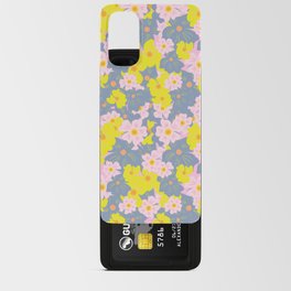 Pastel Spring Flowers On Pink Android Card Case