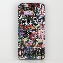 Colorful Graffiti Pattern Hope For Peace Hong Kong  iPhone Skin