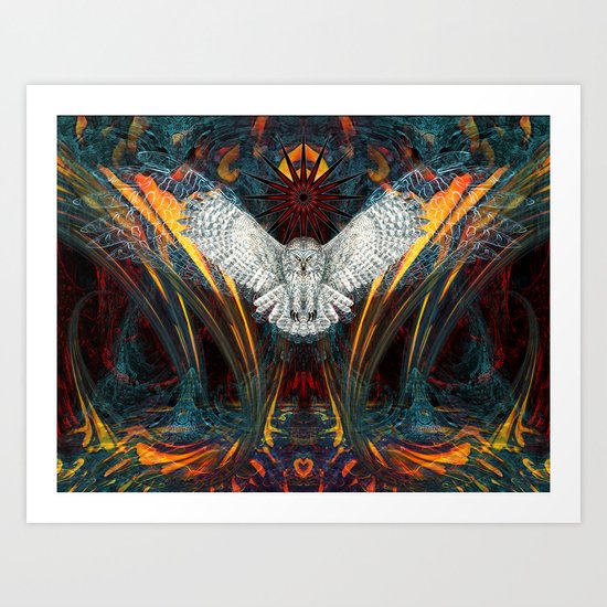 The Great Grey Owl Art Print