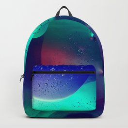 Vibrant Symmetry Oil Droplets Backpack | Cooling, Smooth, Chill, Vibrant, Chilled, Photo, Digital, Color, Macro, Globules 
