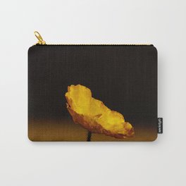 Single yellow poppy - Minimalist nature photography Carry-All Pouch