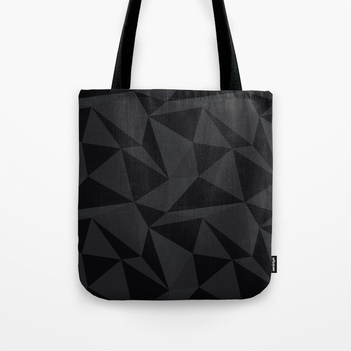 Triangular Black Tote Bag