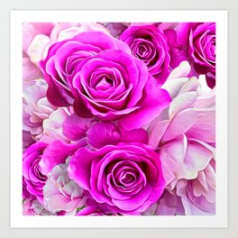 Magenta ROSE Art Print