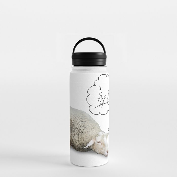Funny Concept Cute Sheep Lots Wool Water Bottle