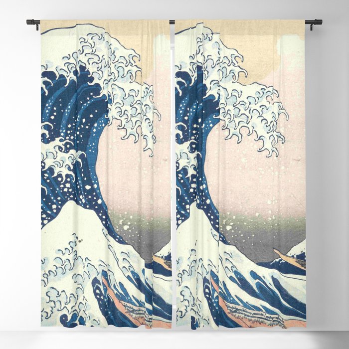  Hokusai -36 views of the Fuji  1 The Great Wave off Kanagawa  Blackout Curtain