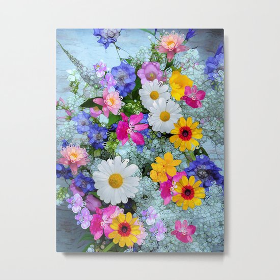 Fresh Flowers Metal Print