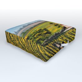 Vineyards In Tuscany Italy Outdoor Floor Cushion | Pisa, Paintings, Vineyards, Florence, Landscape, Toscana, Billholkham, Firenza, Wines, Oil 