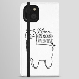 Llama Be Your Valentine iPhone Wallet Case