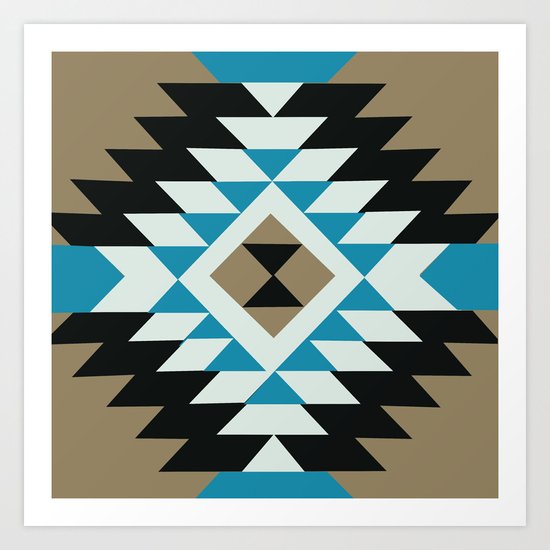 American Native Pattern No. 25 Art Print