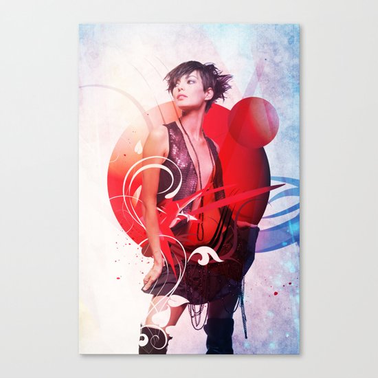 Data Kiss Canvas Print