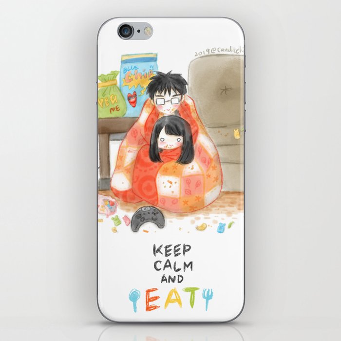 Keep Calm and EAT iPhone Skin