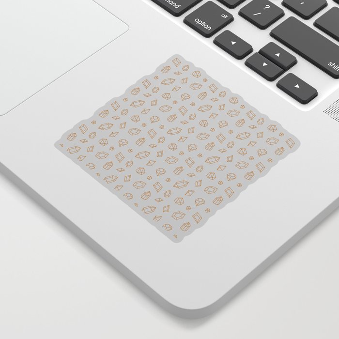 Mustard Gems Pattern Sticker