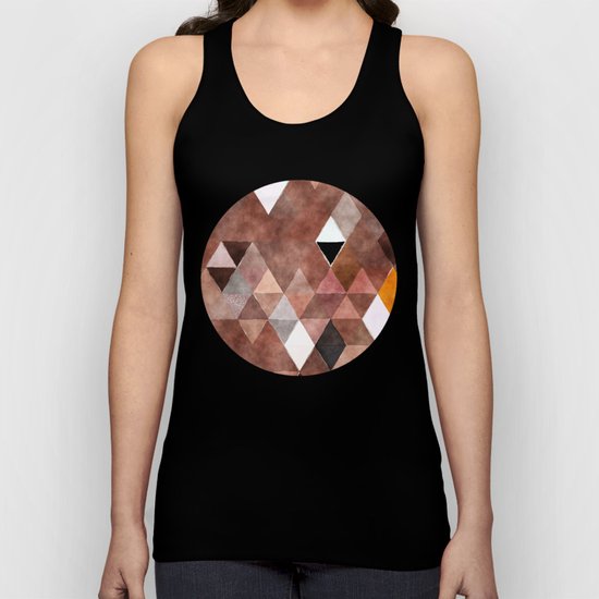 Retro Triangles Pattern 04 Unisex Tank Top