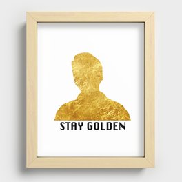 Stay Golden, Ponyboy Recessed Framed Print