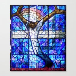 African American Portrait Painting of the Wales window at the 16th Street Baptist by Jeanpaul Ferro Canvas Print