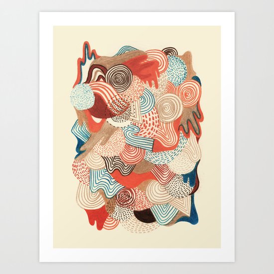 Melting time Art Print