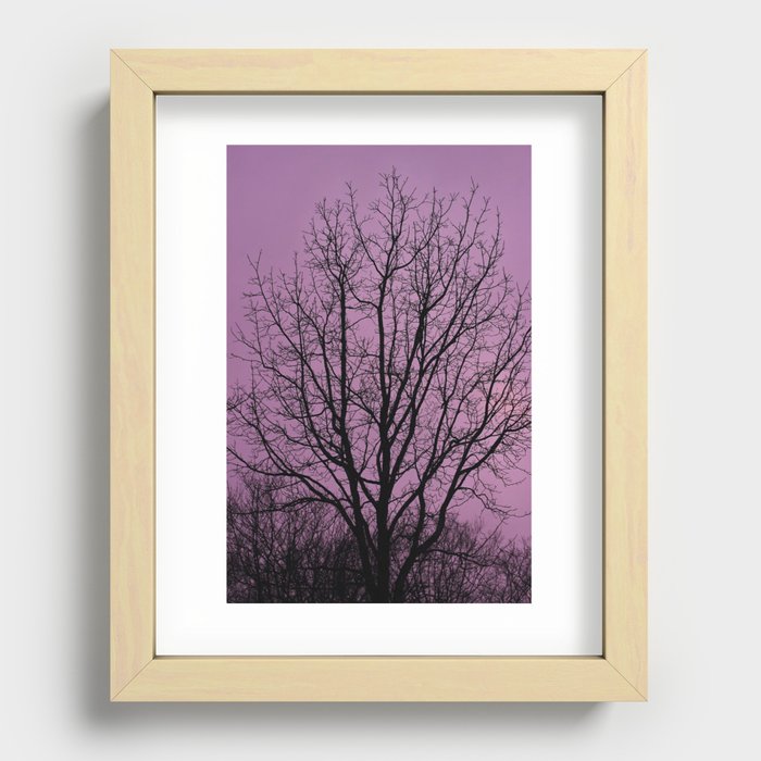 Purple Rain Recessed Framed Print