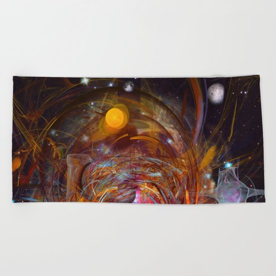 Solar Chaos Beach Towel