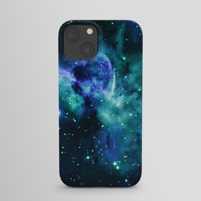 Blue Turquoise Teal Carina Nebula iPhone Case
