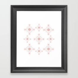 Mandala pattern Framed Art Print
