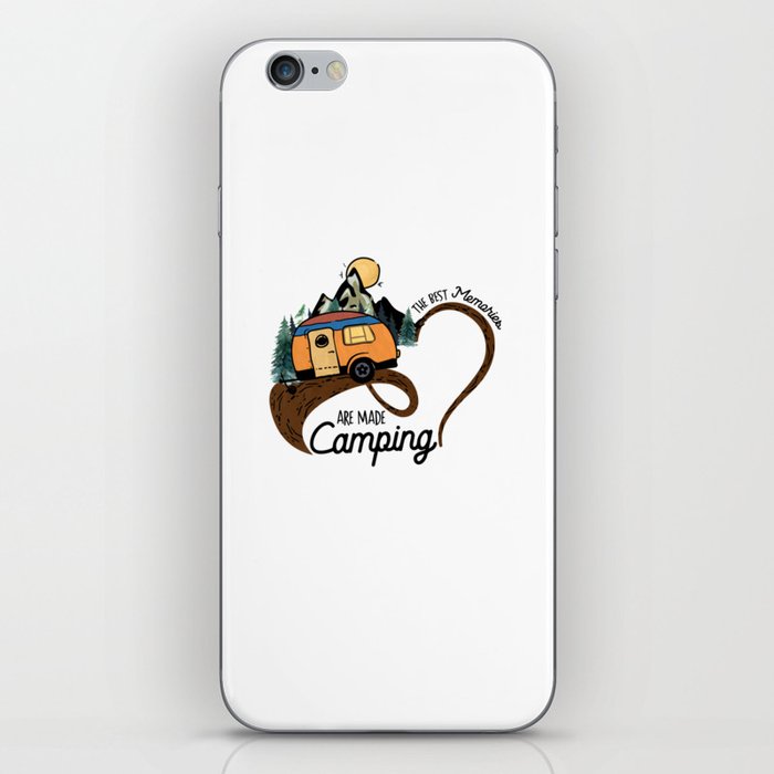 The best memories Camping Heart Design iPhone Skin