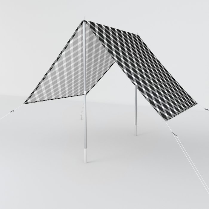 Classic Gingham Black and White - 10 Sun Shade