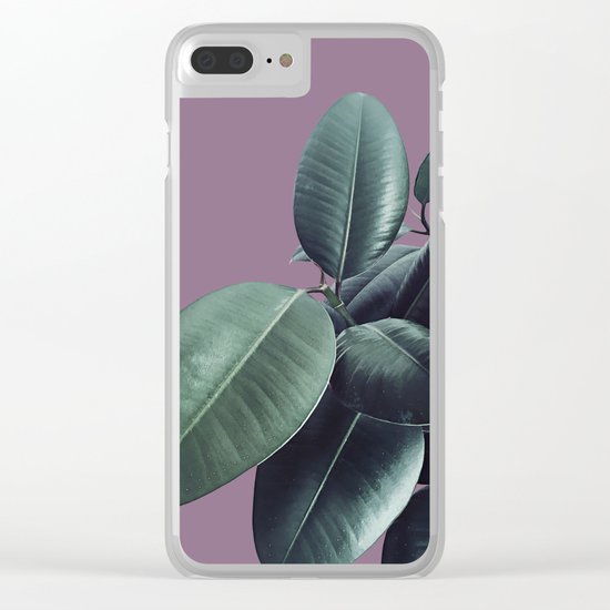 Ficus Elastica #12 #VeryGrape #decor #art #society6 Clear iPhone Case