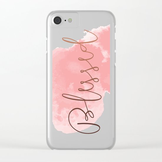 Blessed #society6 #decor #buyart Clear iPhone Case