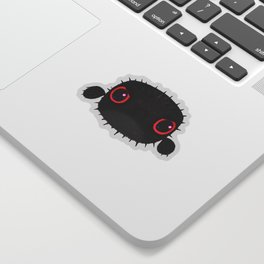 Angry puffer Sticker