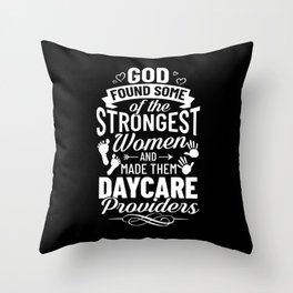 Daycare Provider Thank You Childcare Babysitter Throw Pillow