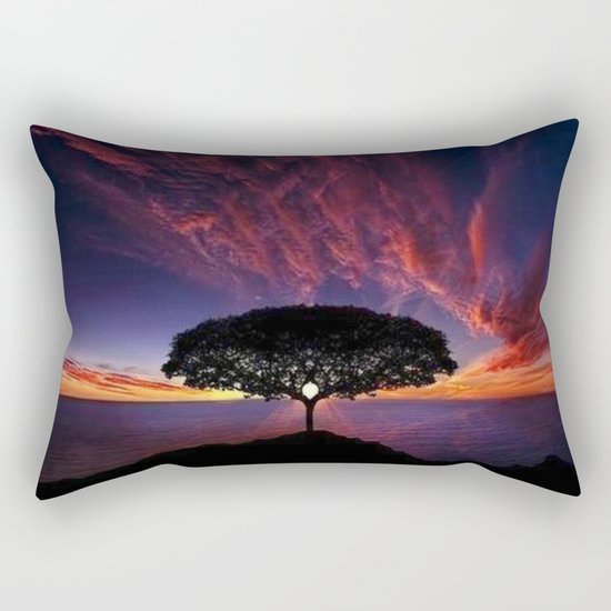 purple clouds Rectangular Pillow