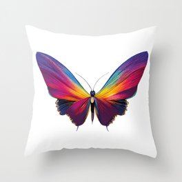 A beautiful butterfly with vivid colors Throw Pillow
