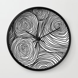 Modern line art illustration  Wall Clock